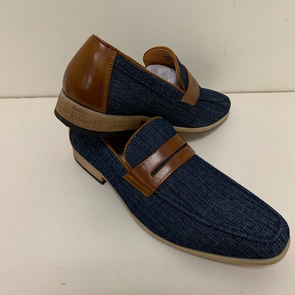 Denim jeans shoe. Slip on Loafer. Blue shoe - Picture 2 of 3